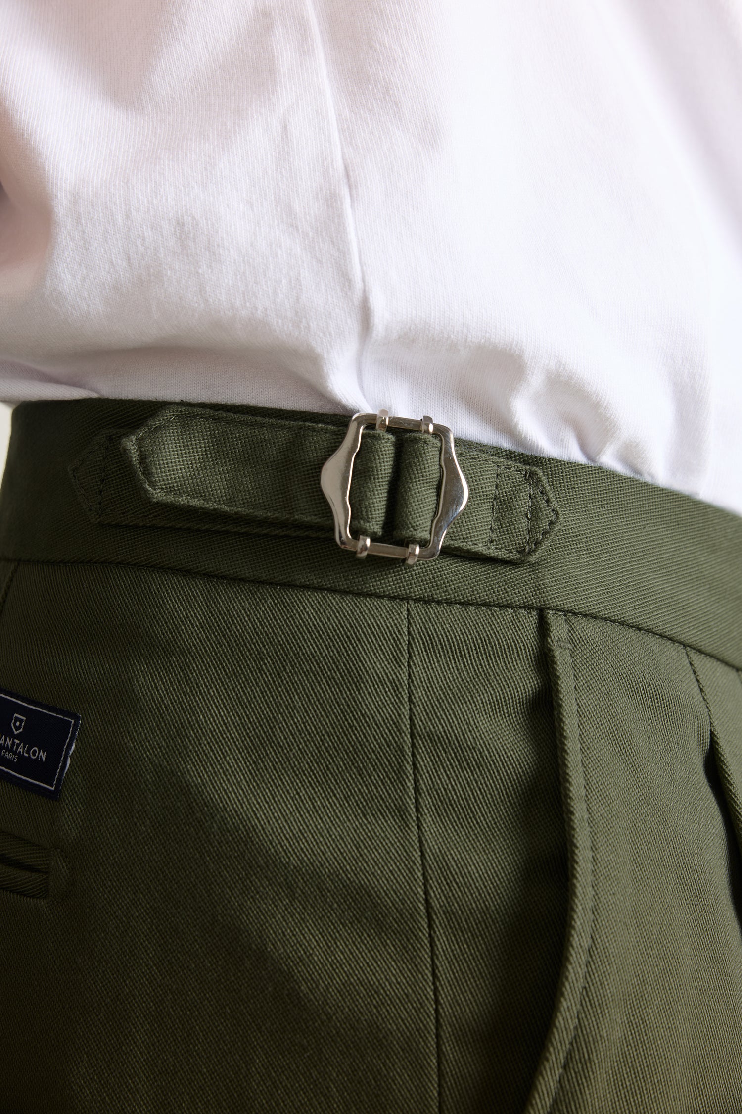Calvary double pleat chinos Khaki