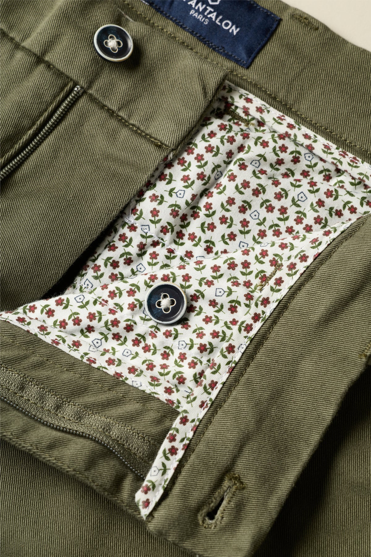 Chino easy semi-slim kaki