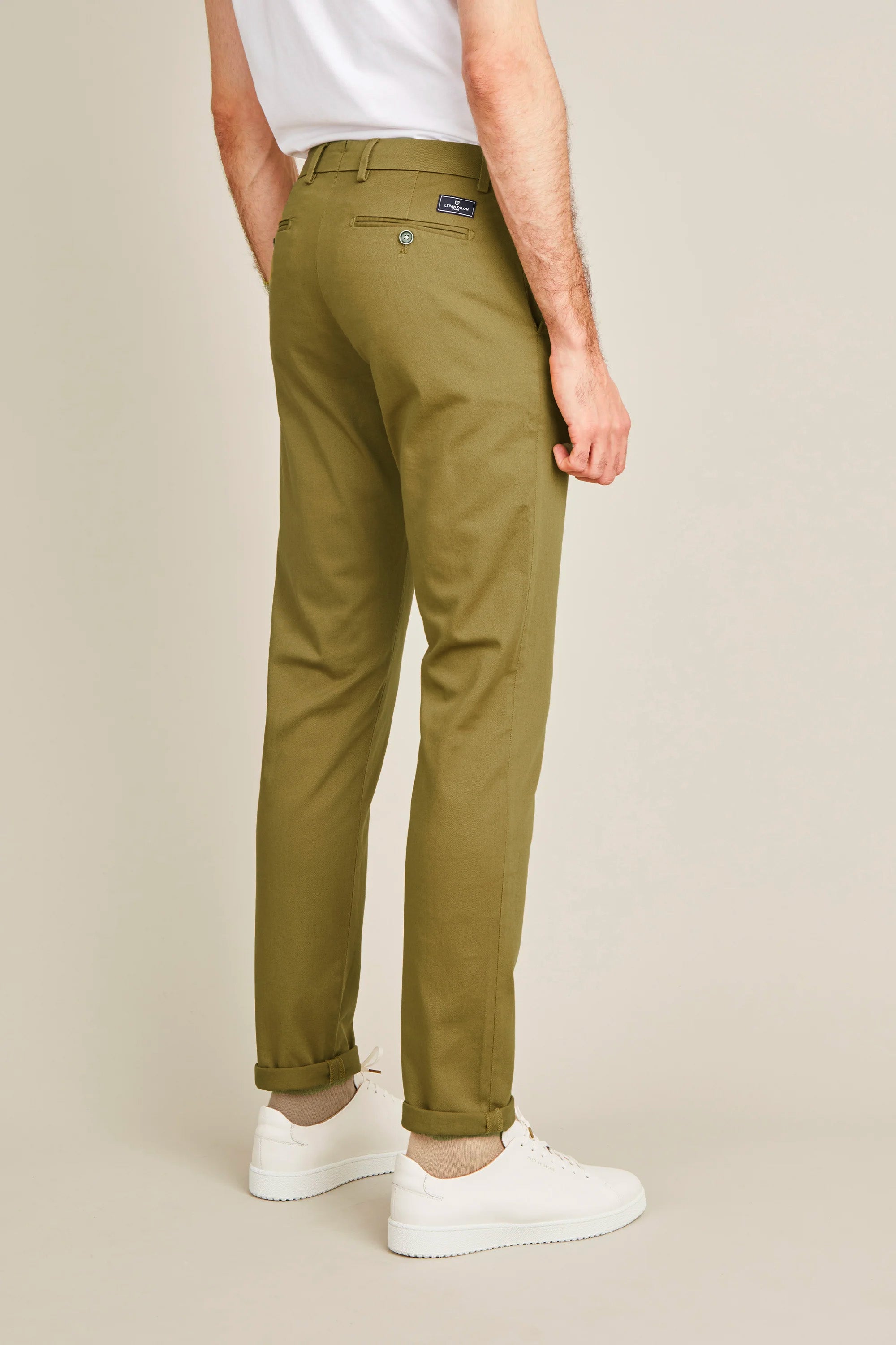 Men's Bronze Green Chino Pants | LePantalon