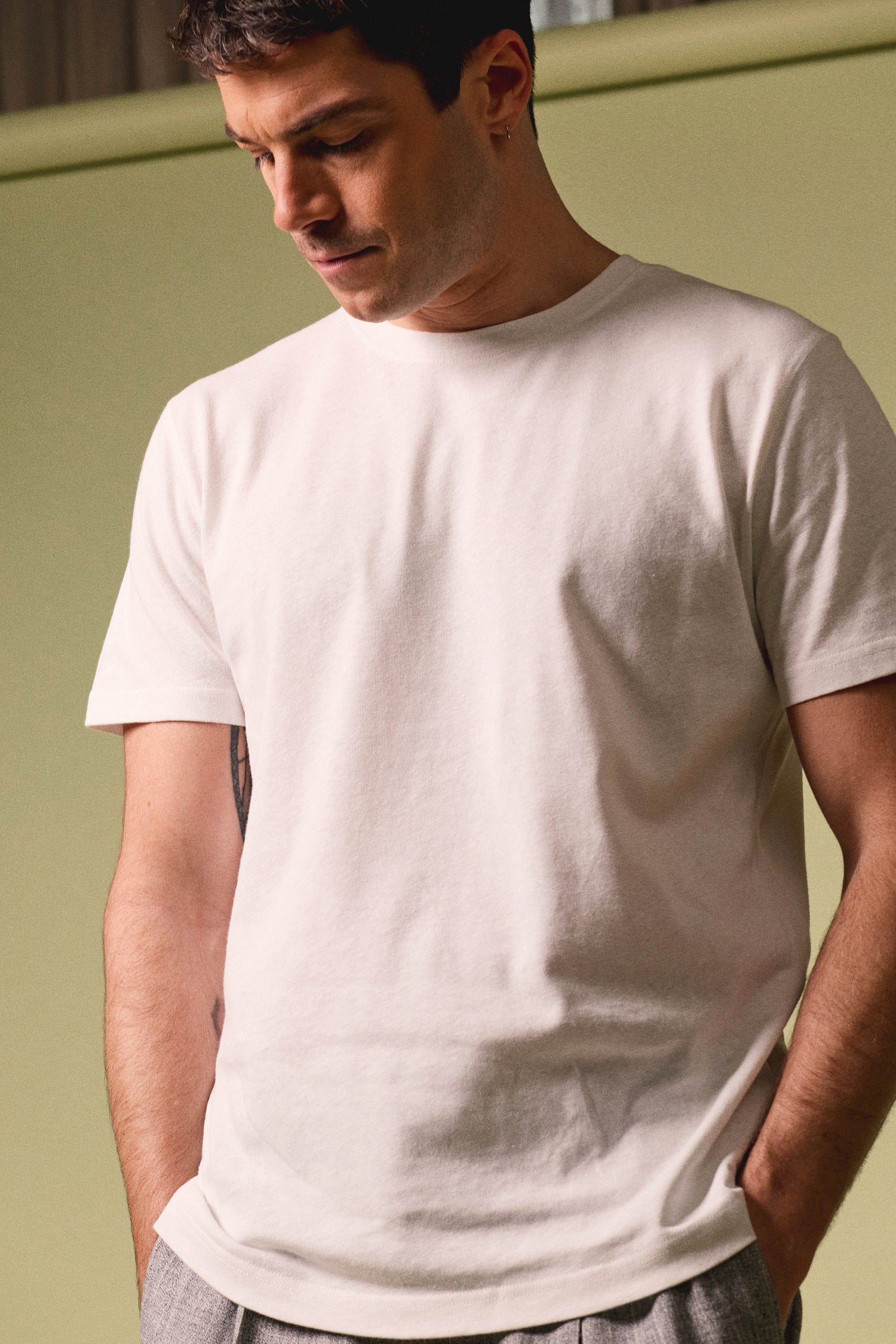Tee-shirt coton épais blanc