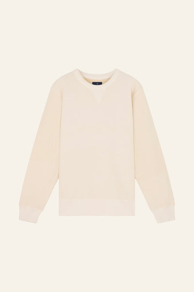 Sweat jaspé écru