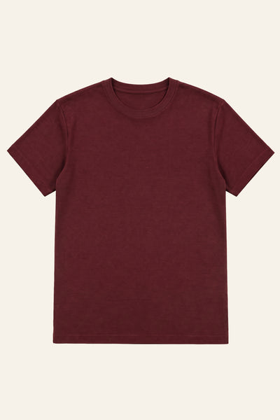 Wine Merino T-shirt